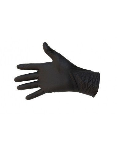 Gants Nitrile Noir Non Poudré - Taille L (boîte De 100)