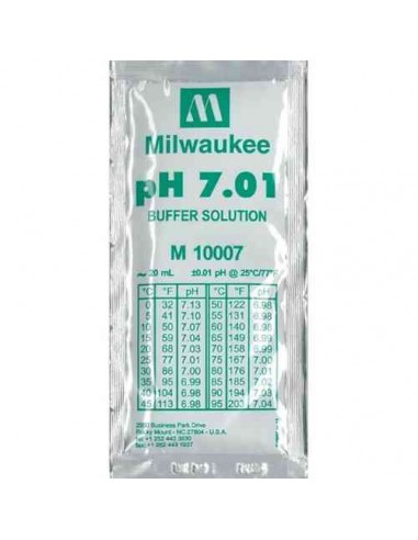 Solution Etalonnage Milwaukee - Ph 7.01 - Sachet 20 Ml