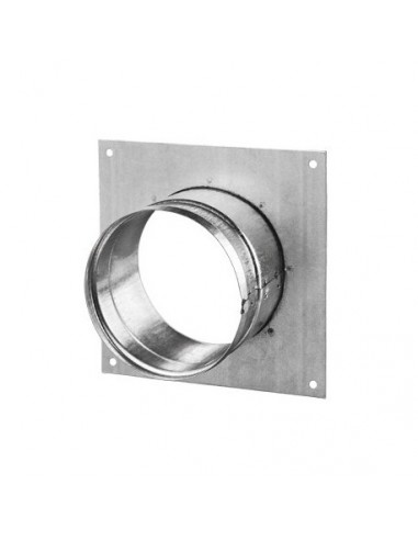 Flange Murale Ventilation Ø 100 Mm - Sortie Pour Gaines Souples Alu, PVC Ou Phoniques - Raccord Cloison Ou Plafond