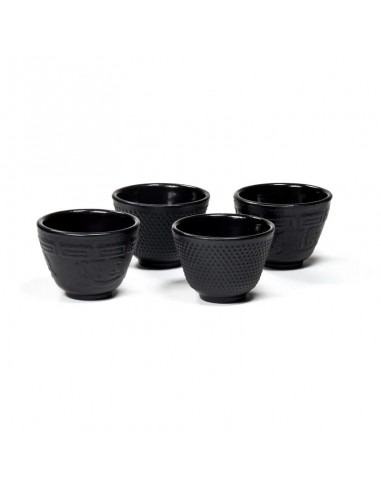 4 Tasses A The Tetsubin Fonte Style Japonais