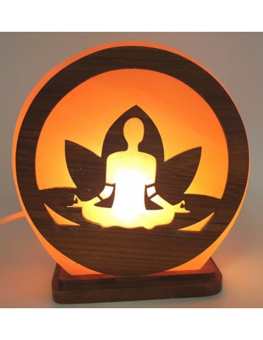 Lampe De Sel Bouddha Lotus Meditation