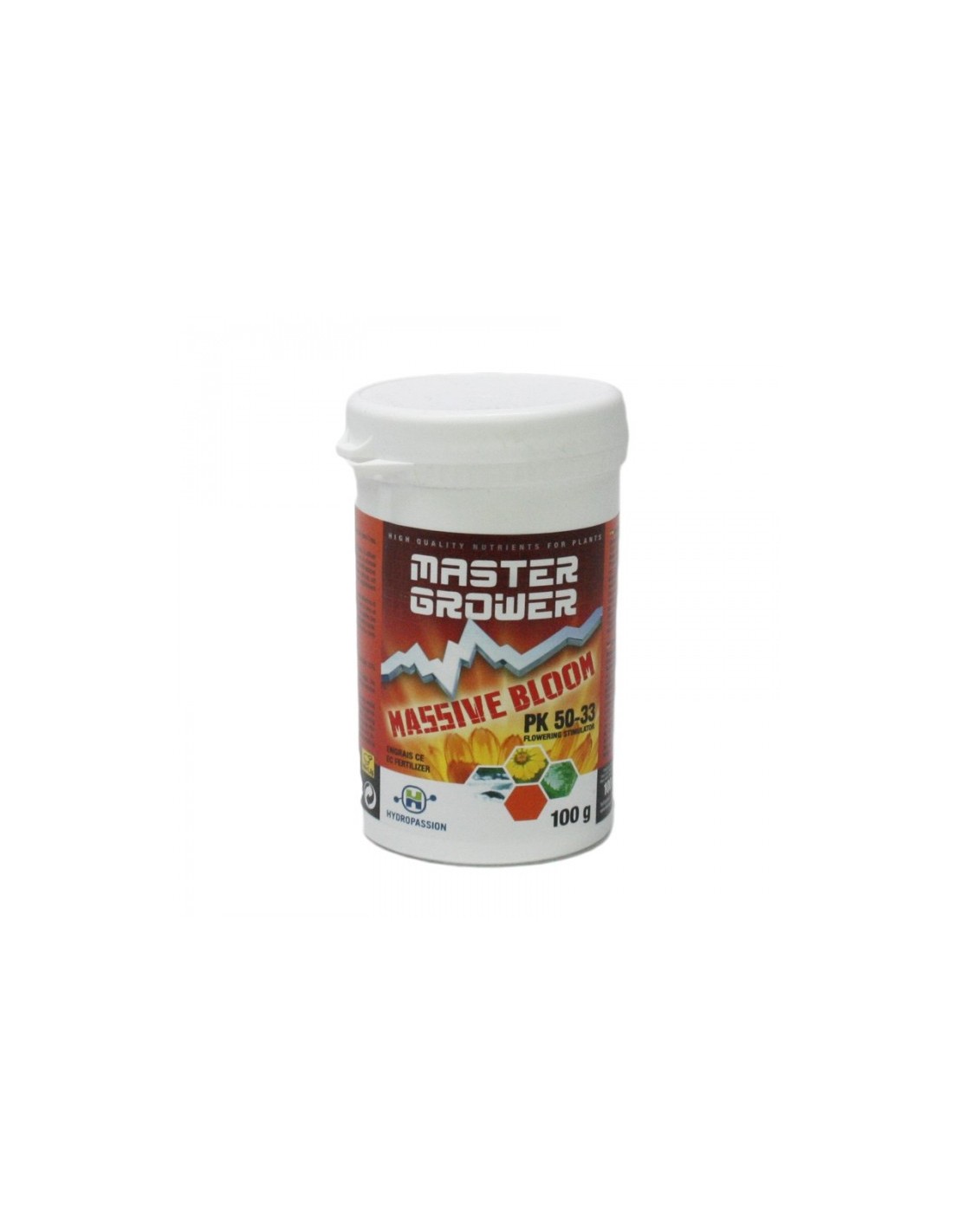 Hydropassion Massive Bloom 500g - Fertilizzante Stimolatore E Acceleratore Di Fioritura Per Idroponica, Terra E Aeroponica