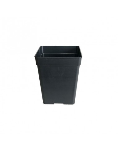 Pot Carre Noir 23 X 23 X 27,5 Cm - 11 L (fond Drainant)